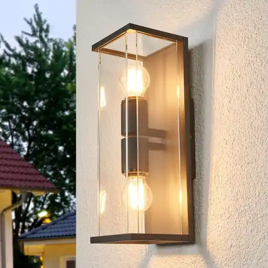 Koupit Online Venkovní nástěnné svítidlo Lucande Annalea, 40 cm, 2 světla, IP54