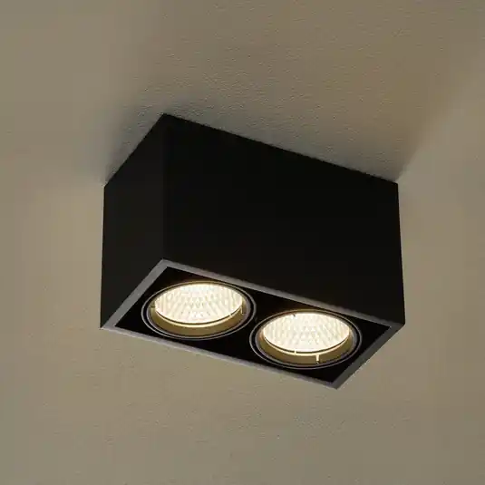 Aktuální Arcchio Cirdan LED stropní svítidlo, 2 světla, černé