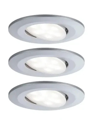 Hit Sezóny Paulmann Calla, chrom, zapínání/vypínání, otočné, 4 000 K, 9 cm, sada 3 ks
