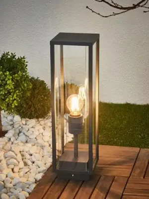 Dokud Zásoby Vydrží Podstavné svítidlo Lucande Annalea, 50 cm, antracit, IP54