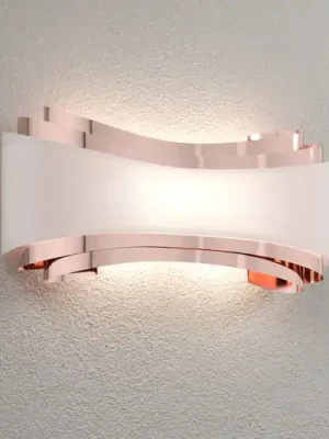 Nástěnné svítidlo Ionica LED, měděné se skleněným stínidlem Nejprodávanější
