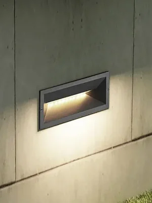 Oblíbený Lucande LED nástěnné svítidlo Jaano, antracit, hliník, IP65