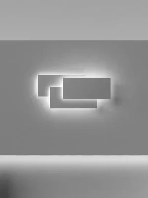 LED nástěnné světlo Trame, obdélník Značkový