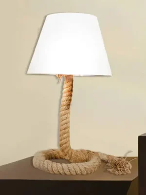 Objednat Nyní Rope - textilní stolní lampa se základnou z lana