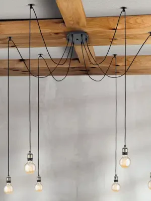 Závěsné světlo Jailhouse, šestizdrojové Akční Cena
