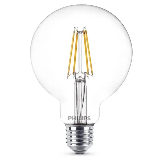 LED žárovka globe E27 7W 827 G95 čirá Nejlepší Volba