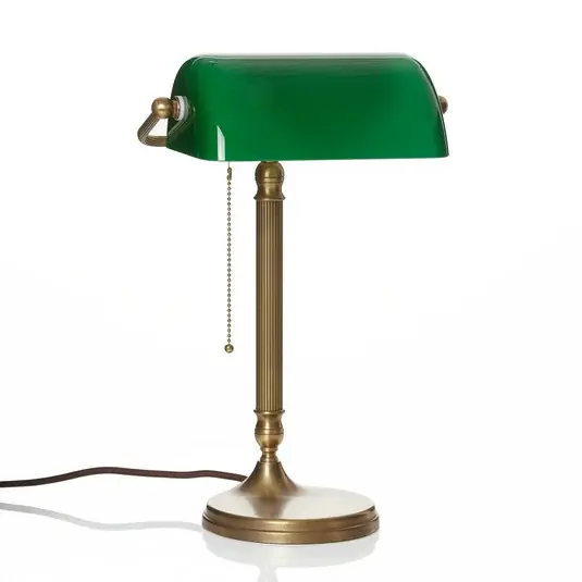 Aktuální Ručně vyrobená bankéřská lampa JIVAN