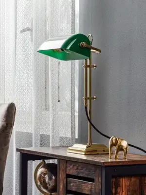 Bankéřská lampa GITA z leštěné mosazi Nejlepší Volba