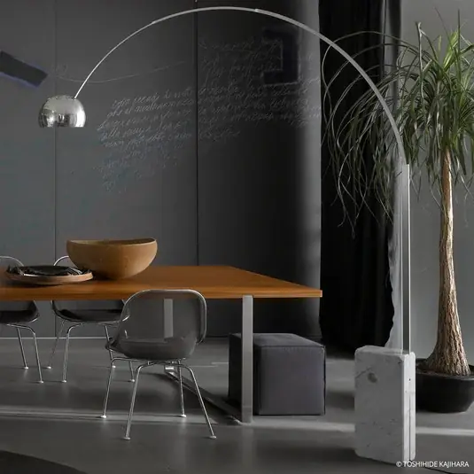 Pouze Dnes FLOS LED stojací lampa Arco, chrom, výška 240 cm