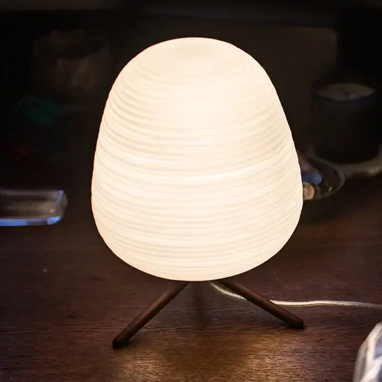 Skleněná stolní lampa Foscarini Rituals 3 se stmívačem Nová Kolekce