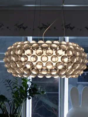 Foscarini Caboche Plus media závěs on/off šedá Novinka