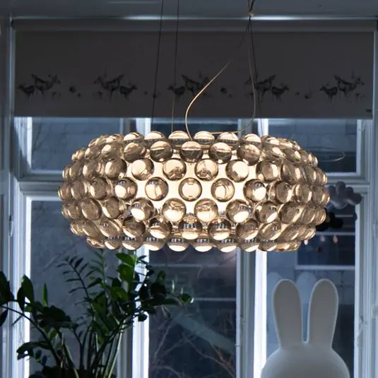 Foscarini Caboche Plus media závěs on/off šedá Novinka