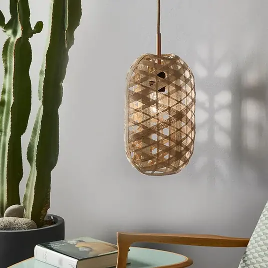 Novinka Forestier Capsule S závěsné světlo, 36cm, přírodní