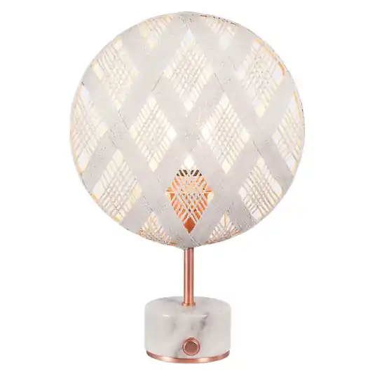 Vrácení Zdarma Forestier Chanpen S Diamant stolní lampa měď/bílá