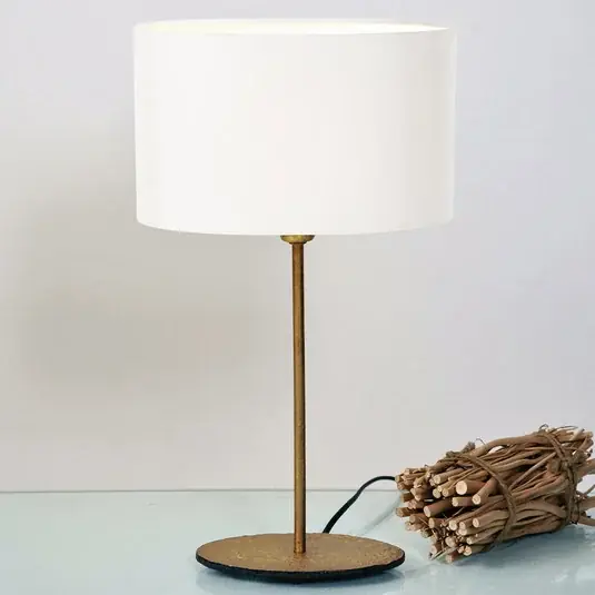 Stolní lampa Mattia oválné stínidlo bílá Omezená Nabídka