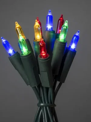 Pestrý LED světelný řetěz, 20 žárovek 4,35m Ověřený