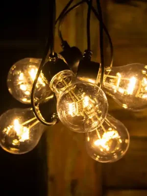 LED světelný řetěz žhavicího vlákno jantar 5x Horká Nabídka