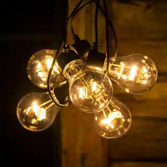 LED světelný řetěz žhavicího vlákno jantar 5x Horká Nabídka