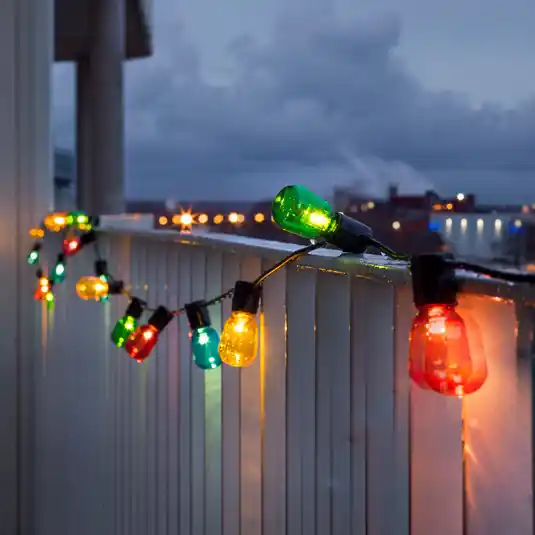 Vysoce Kvalitní Pivní zahradní pohádková světla 20 LED kapek barevných