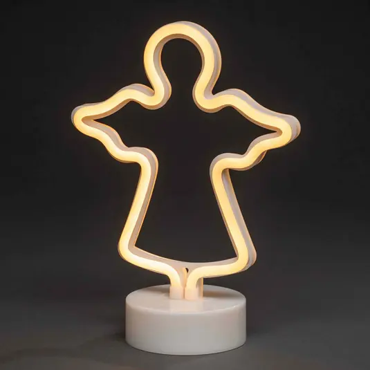 Autentický LED dekorativní světlo trubice silueta anděl
