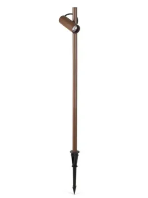 Nová Kolekce LEDS-C4 Juncus LED reflektor se zemním hrotem, hnědý, 3 000 K