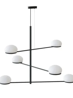 Kup Teď LEDS-C4 Coco Chandelier závěsné světlo, černá/bílá