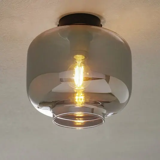Originální Skleněné stropní svítidlo Vaso
