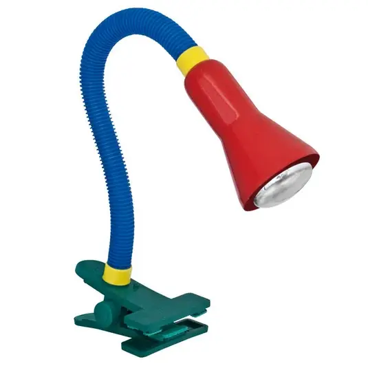 Oblíbený Pestrá stolní lampa Couleur se skřipcem