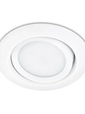 Časově Omezené Kulatý vestavný LED downlight Rila v bílé barvě