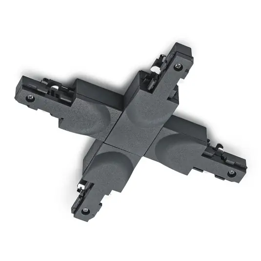 Akce X-connector DUOline 2-fázová kolejnice, černá matná