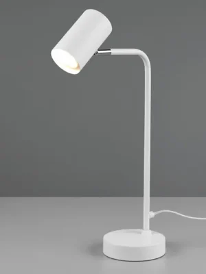 Autentický Stolní lampa Marley, bílá, výška 45 cm, kovová