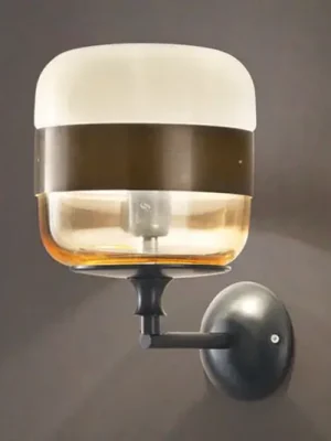 Akční Nabídka Designové nástěnné světlo Futura ze skla, bronz