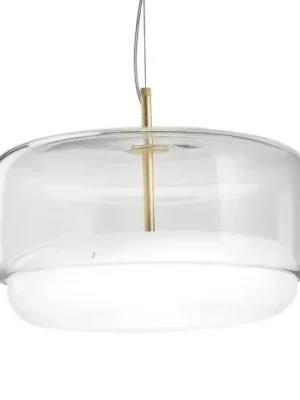LED závěsné světlo Jube SP G ze skla, čirá/bílá Top Prodej