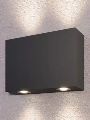 Hranaté venkovní nástěnné svítidlo Henor se 4 LED Dokud Zásoby Vydrží