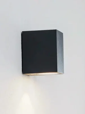 Venkovní nástěnné svítidlo Lucande LED Tavi, antracit, 9,5 cm, IP54 Akce