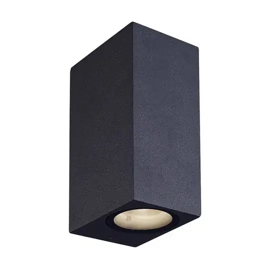 Venkovní nástěnné svítidlo Lucande LED Tavi, výška 15 cm, černá barva Cenový Hit