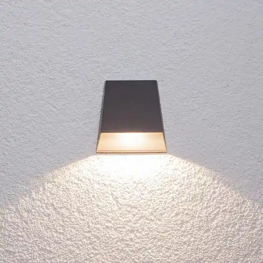 Výhodná Nabídka Venkovní nástěnné svítidlo Lucande LED Hanno, antracit, kov, IP54