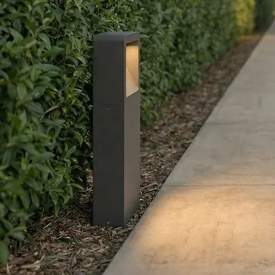 Lucande LED stojací lampa Leya, 35 cm, antracit, kov, IP54 Nakupujte Hned