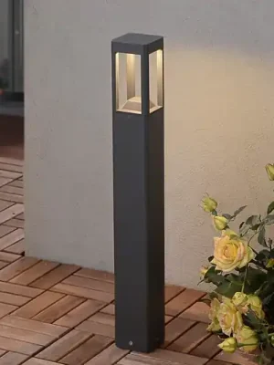 Světlo Lucande LED na cestu Bernd, 60 cm, antracit, hliník Značkový