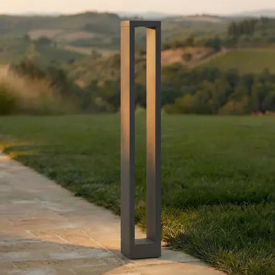 Autentický Lucande Jupp LED osvětlení cesty, 90 cm, antracitová, kov, IP54