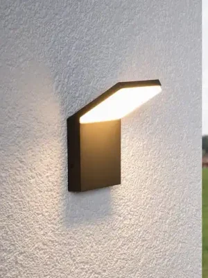 Venkovní nástěnné svítidlo Lucande LED Nevio, 17 cm, antracit, hliník Ihned K Objednání