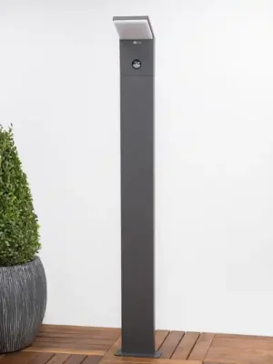 Světlo Lucande LED na cestu Nevio, senzor, 100 cm, antracitová barva Akční Nabídka