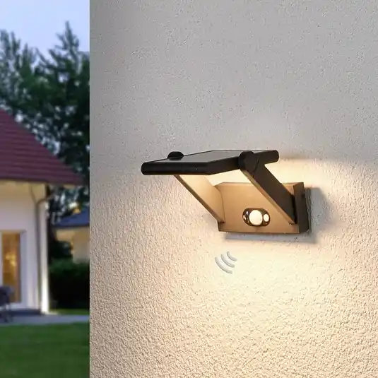Solární LED venkovní nástěnné světlo Valerian Cenově Výhodný