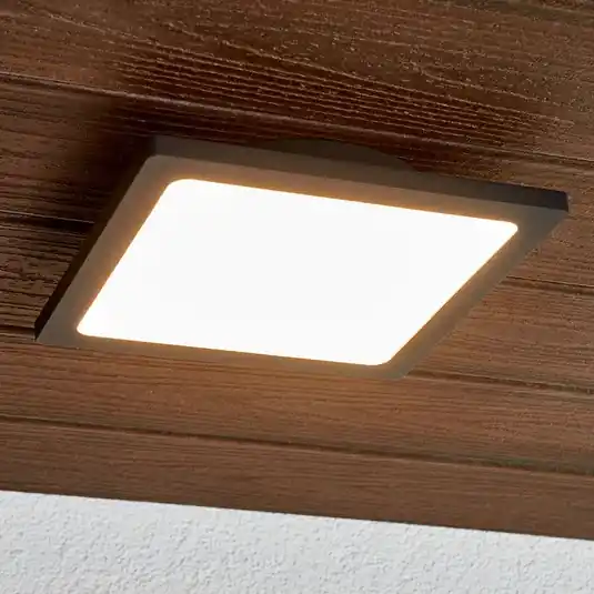 Venkovní stropní svítidlo Lucande LED Mabella, 23 cm, antracitová barva Pouze Dnes