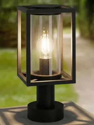 Podstavné svítidlo Lucande Ferda, 37 cm, antracit, IP44 Horká Nabídka