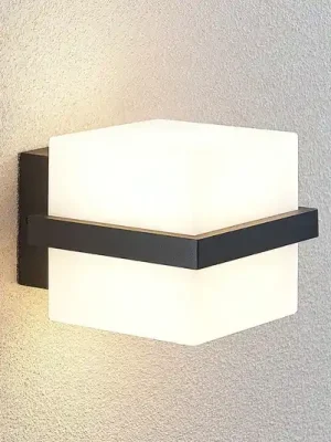 Akční Cena LED venkovní nástěnná svítilna Auron, tvar krychle