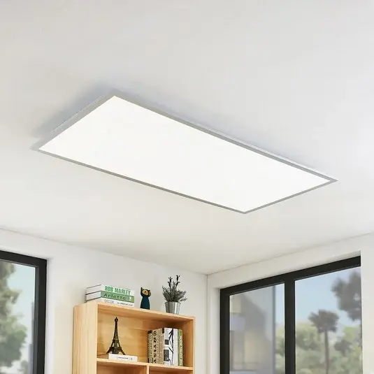 Lindby LED stropní svítidlo Zento, 120 cm, stříbrná, 4 000 K Cenový Hit