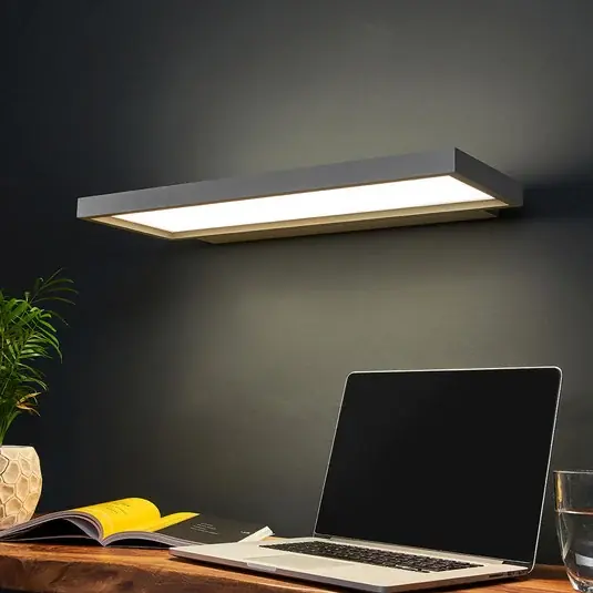 LED nástěnné světlo Rick, šedá, univerzální bílá Nakupujte Hned