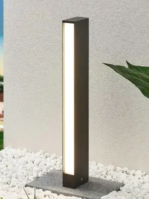 Vysoce Kvalitní Světlo Lucande LED na cestu Lirka, tmavě šedé, kov, 60 cm