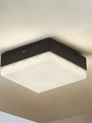 Stropní svítidlo Lucande LED Thilo, 16 cm, antracit, senzor, IP54 Nejprodávanější